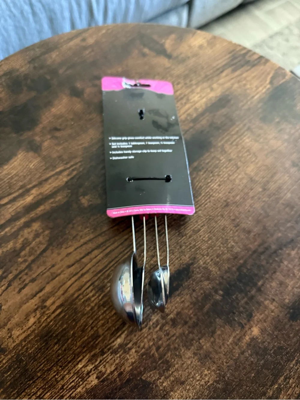 Pink Stainless Steel Measuring Spoon Set - Pack of 4